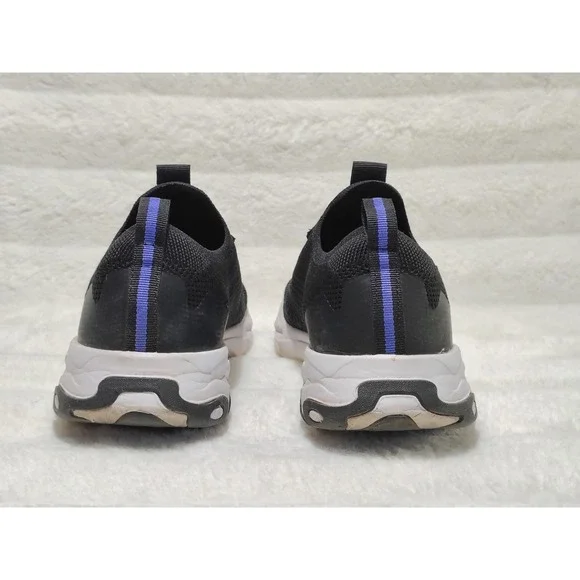 Black Lightweight Sneakers McKenzie Shoes Men's US Sz 8 UK 7 EU 41 Blue Accents - Picture 4 of 9